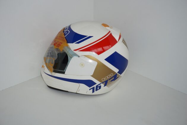 Casco nava 767 bianco M dettagli blu e oro - immagine 2