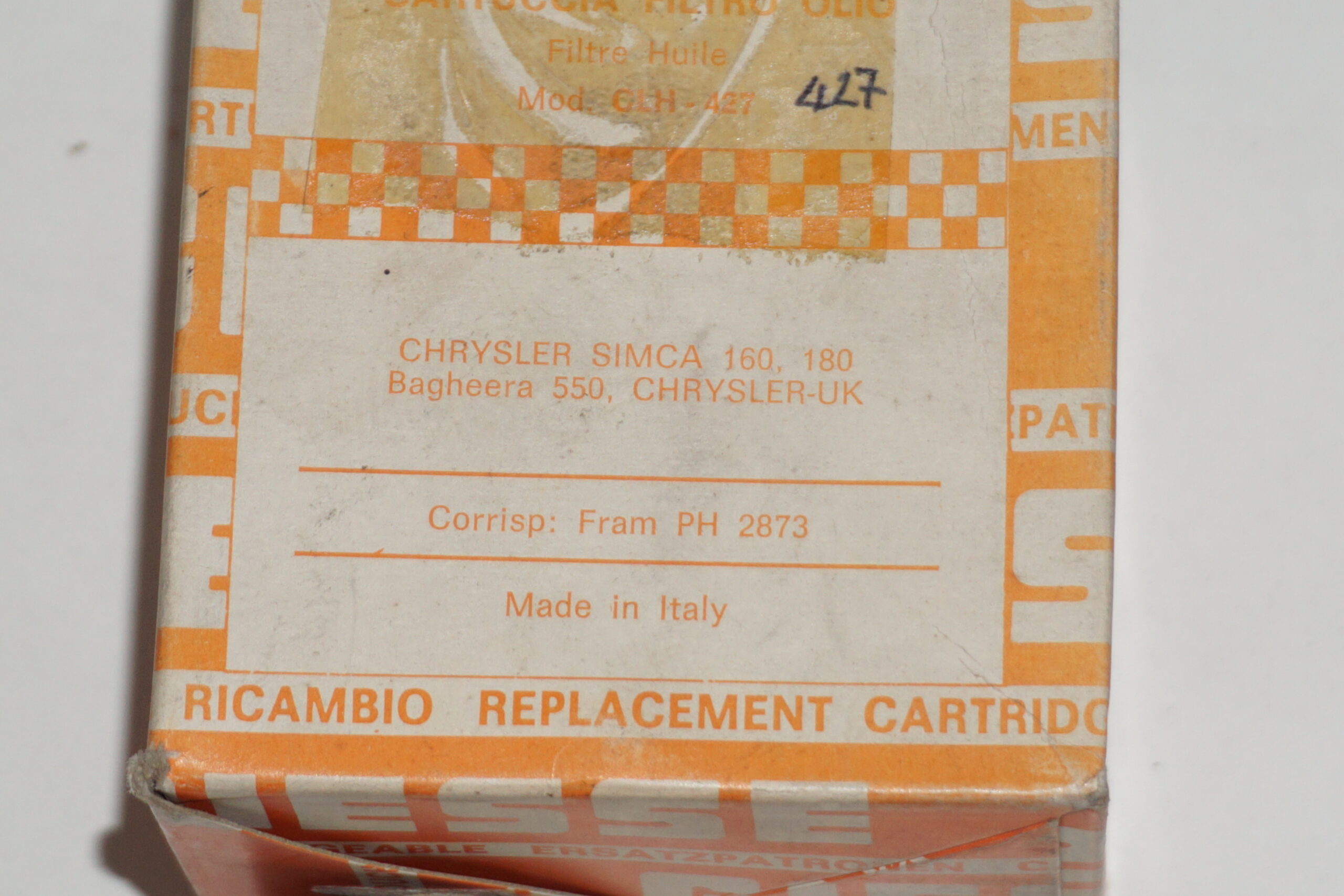 Filtro olio Giesse CLH 427 - immagine 2