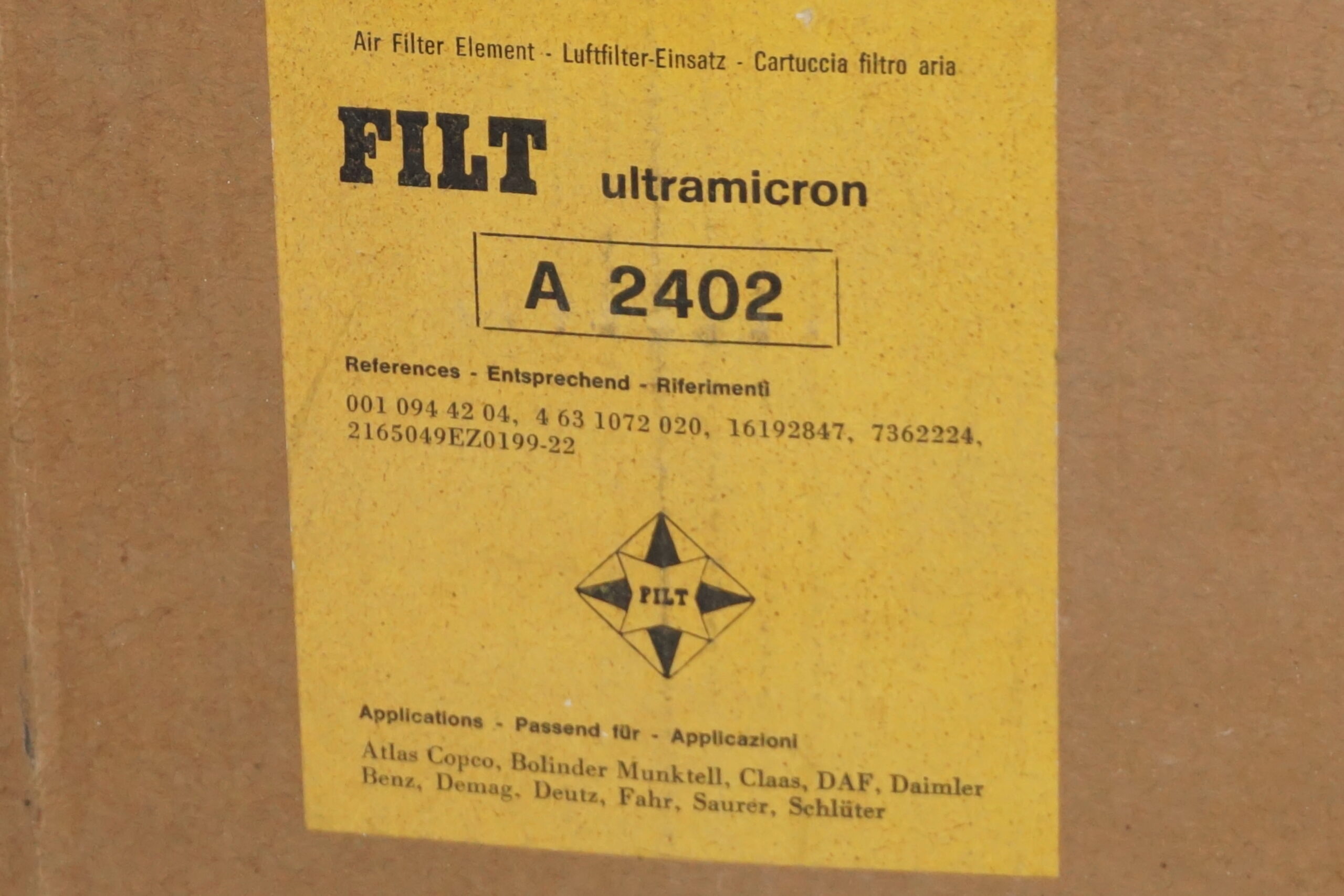 Filtro aria Filt A 2402 - immagine 2