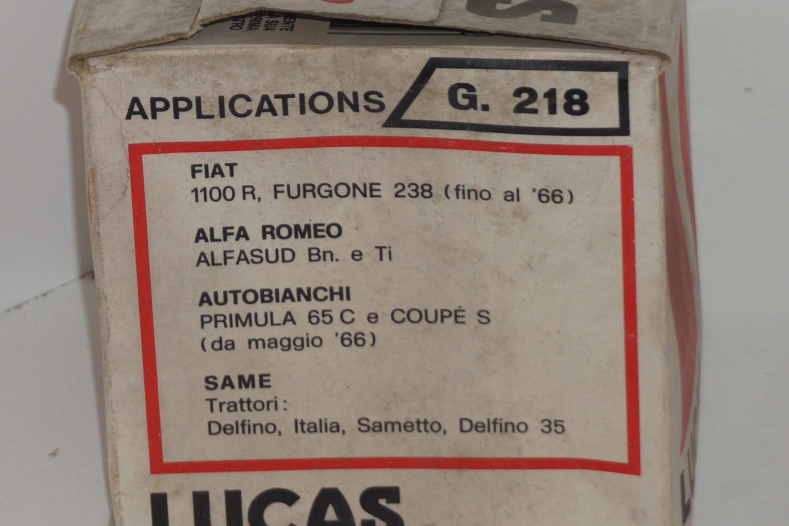 Filtro olio Lucas G 218 - immagine 2