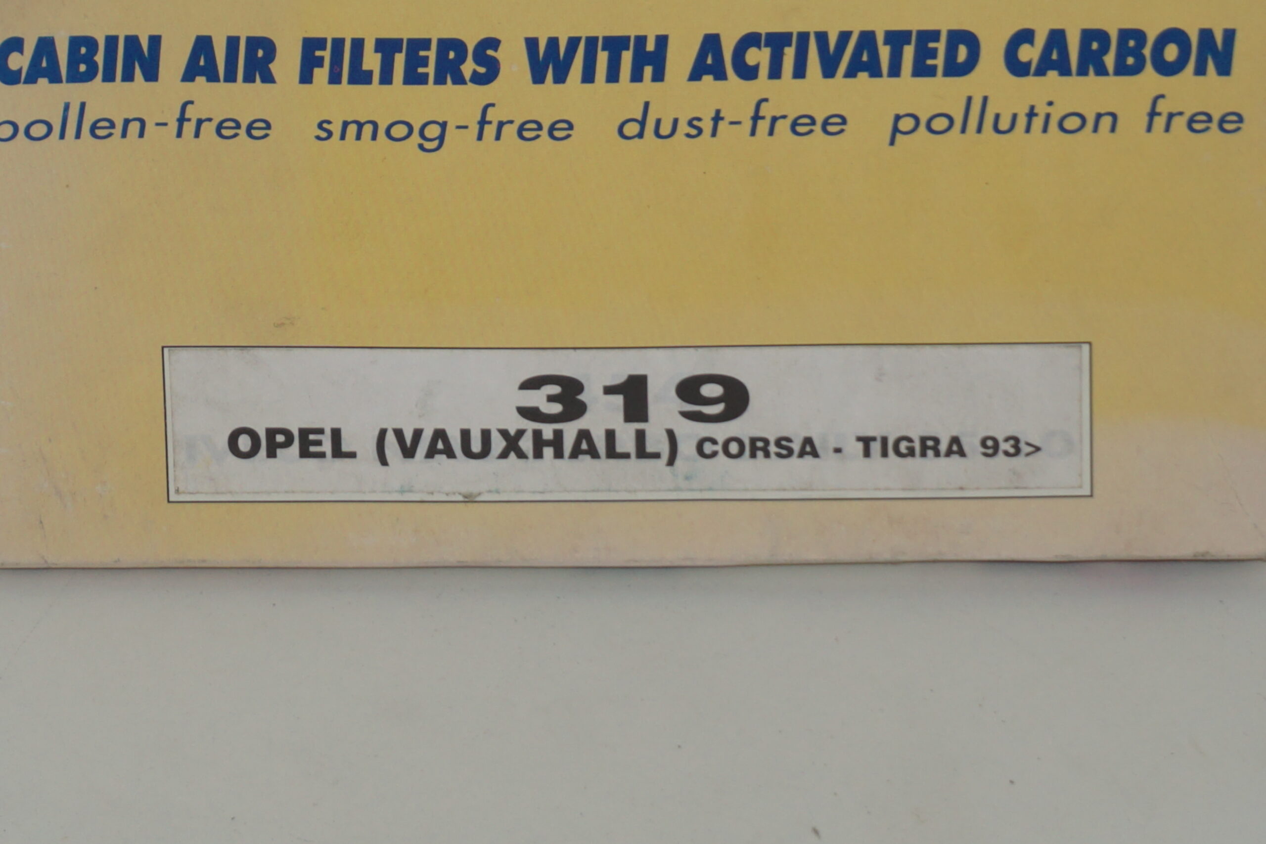 Filtro aria abitacolo Eco 319 Opel Corsa-Tigra>93 - immagine 2