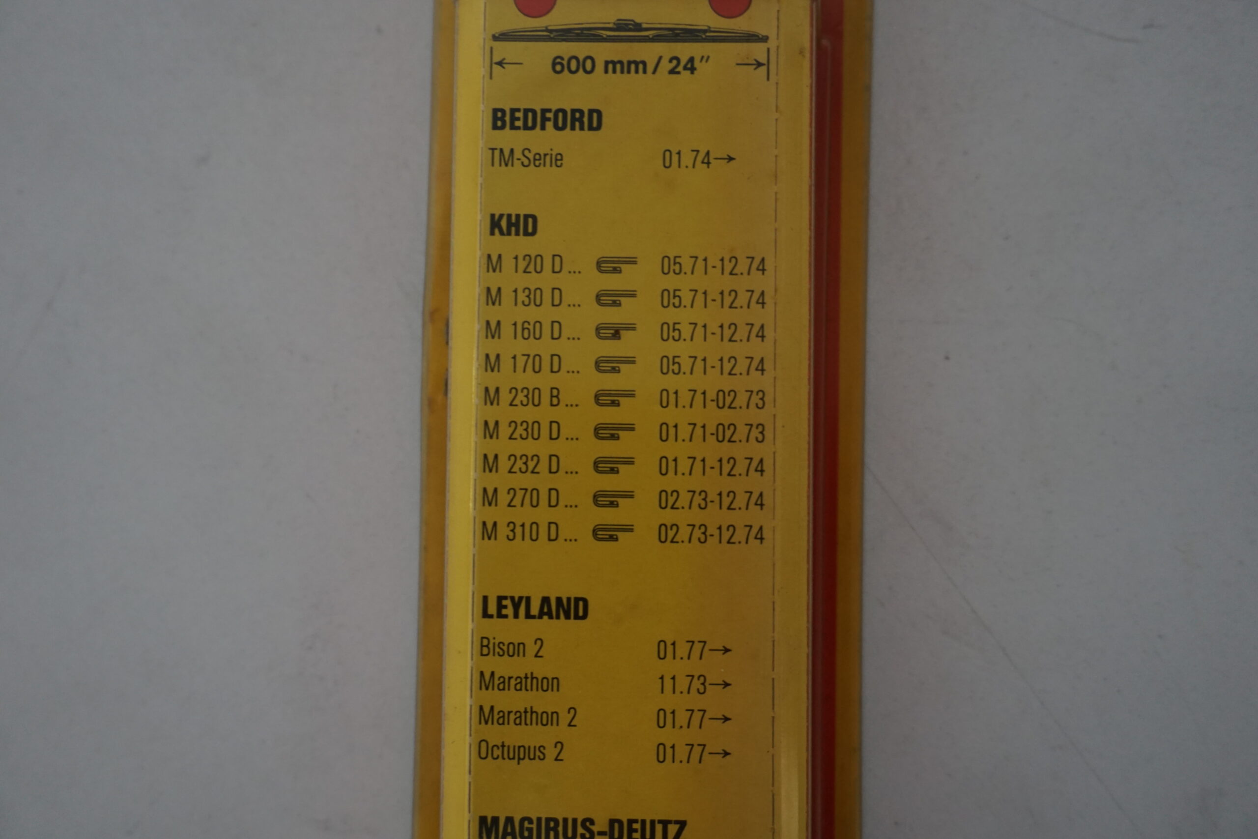 spazzole tergicristallo Bosch 915 volvo F10 '77 - immagine 3