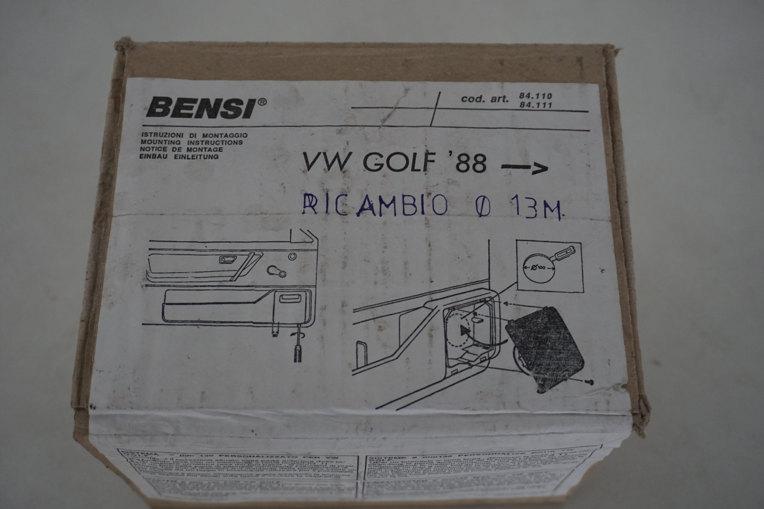 Coppia di coni Bensi per VW Golf post '88 - immagine 3