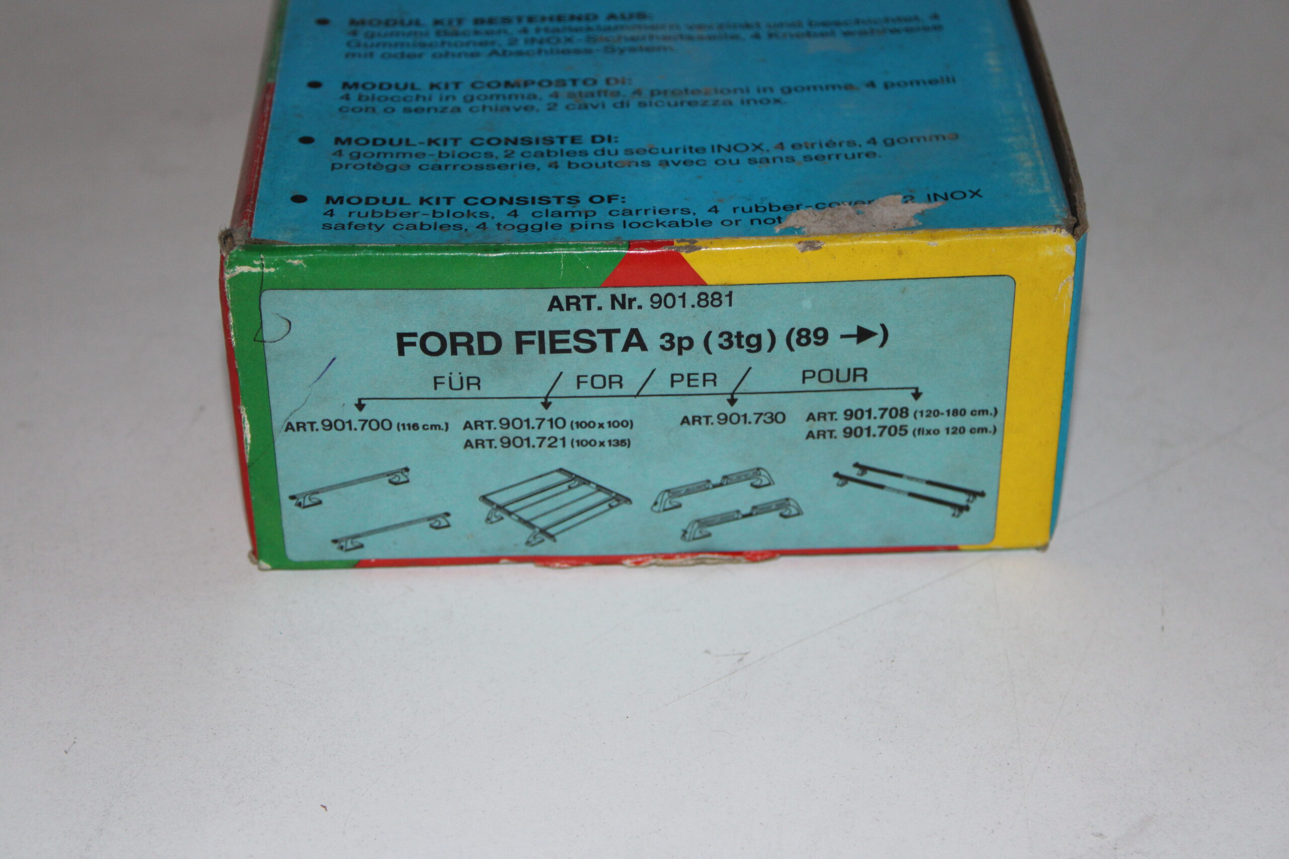 Kit attacchi barre tetto per Ford Fiesta 3 porte '89 in poi - immagine 2